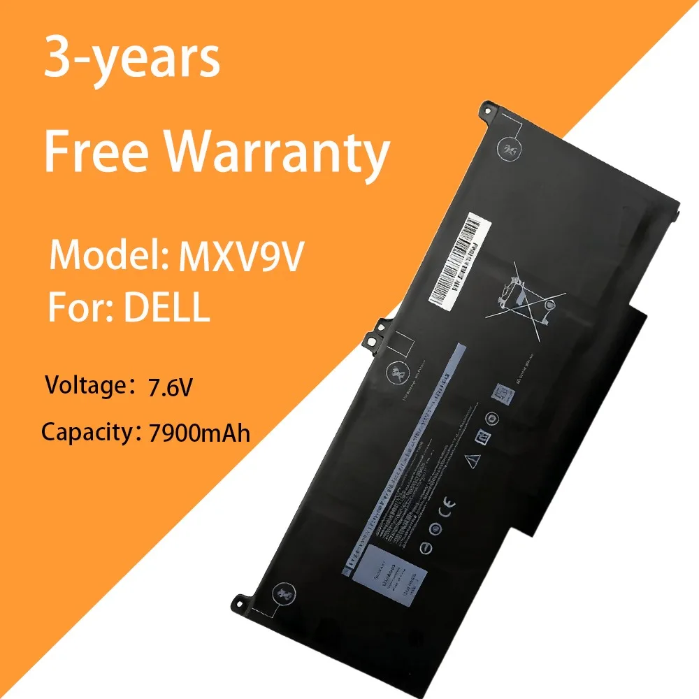 

7900mAh Laptop Battery MXV9V for Dell Latitude5300 5310 7300 7400 MXV9V