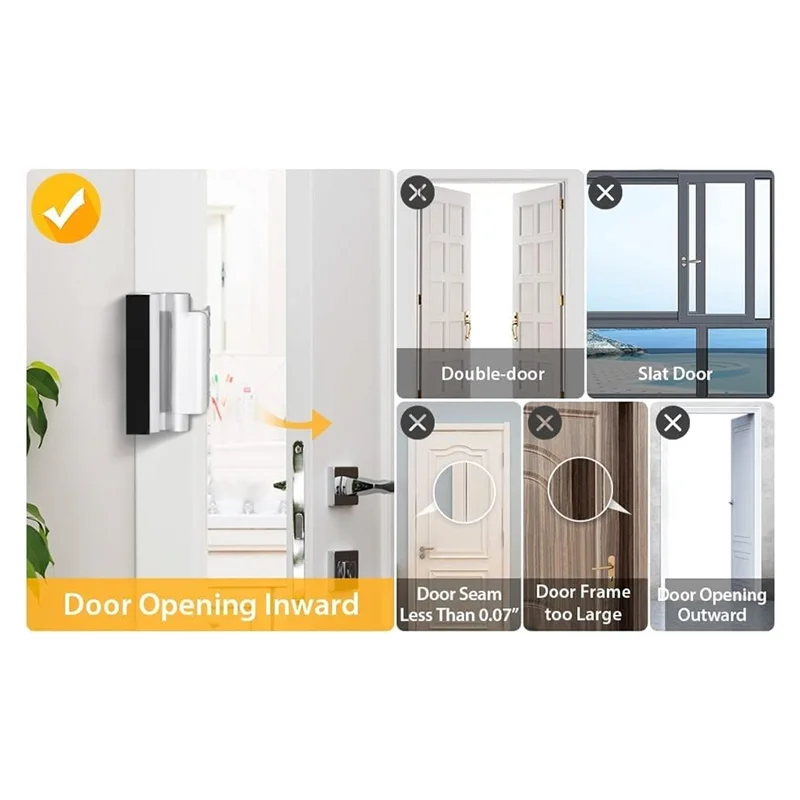 B84B-Child-Proof Front Door Lock High Security Home Security Door Reinforcement Locks For Kids Safety