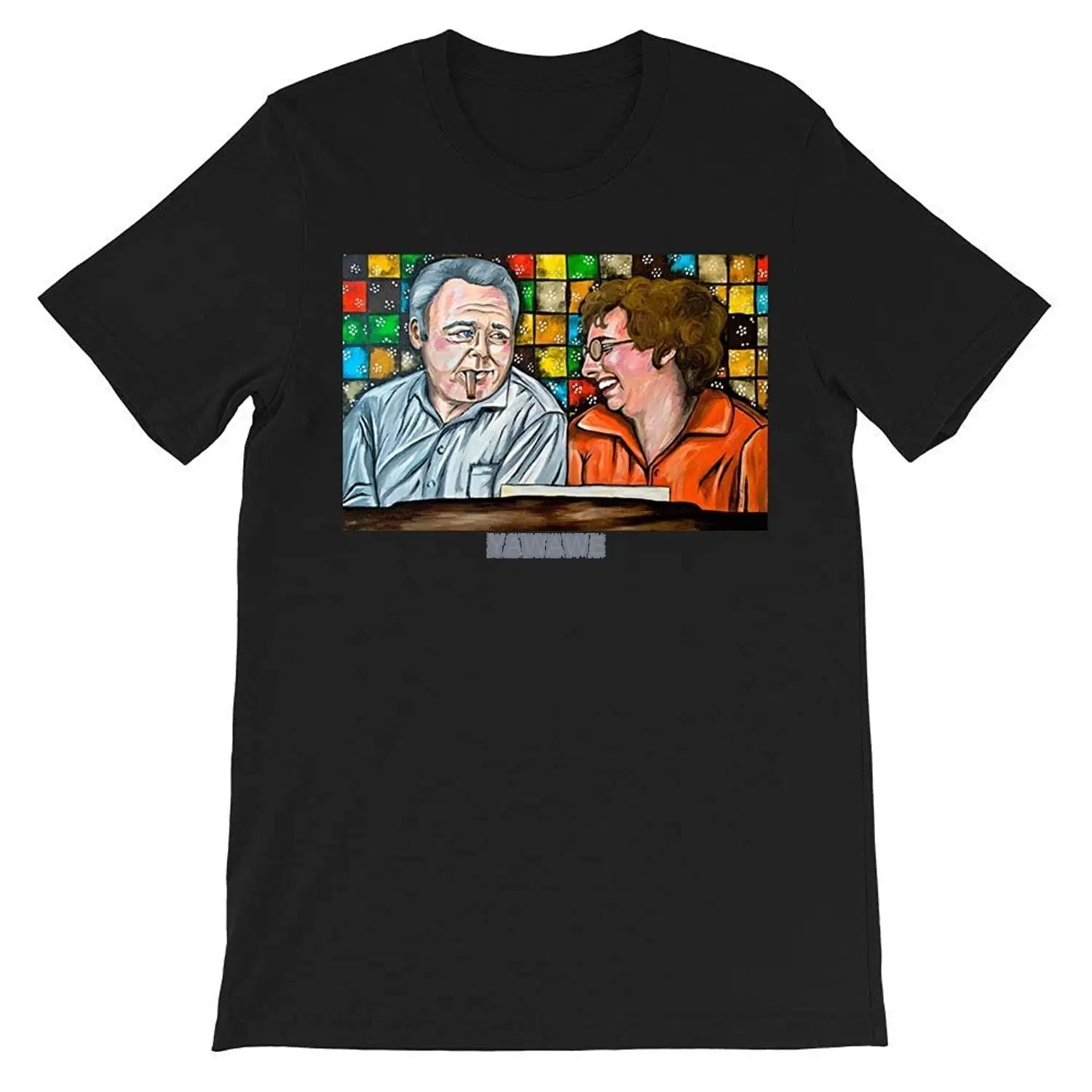 Archie and Edith Bunker All in The Family Sitcom TVSeries Michael Stivic Gloria Stivic Gift Men Women Unisex TShirt