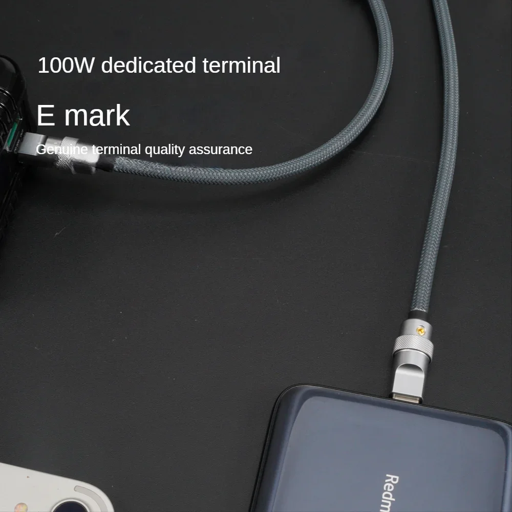 GeekCable Notebook iPad e outro Macbook Cabo de carregamento 5A carga rápida 100W com chip tipo C para C