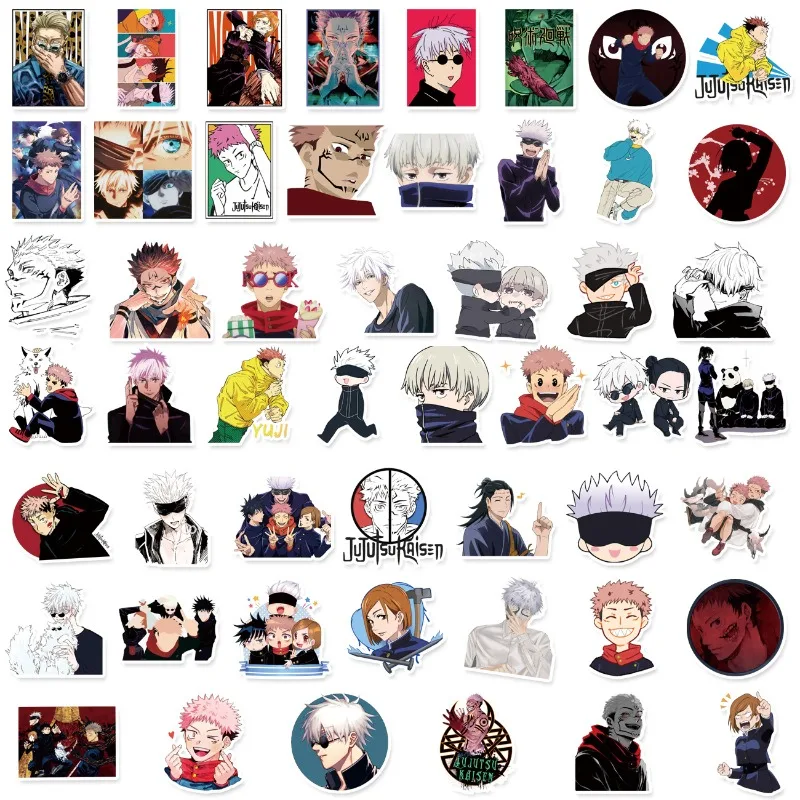 50PCS Anime JOJO Bizarre Adventure Graffiti Stickers Kofferbak Water Cup Koelkast Waterdichte Sticker Pack Beloning Gift