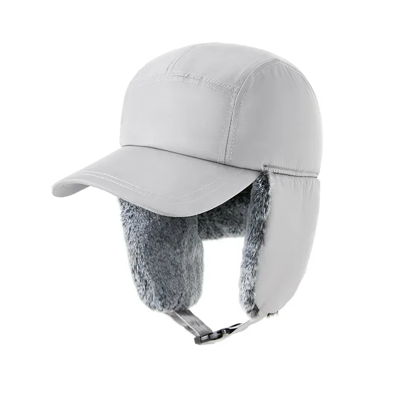 Мужская зимняя шапка-ушанка-авиатор-солдат, теплая русская водонепроницаемая лыжная шапка-бомбер, теплая защита для ушей, бейсбольные шапки
