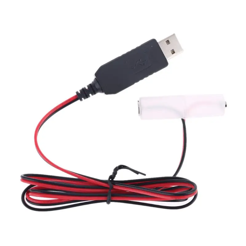 Cáp cấp nguồn USB LR6 AA cho đồng hồ đồ chơi điện vô tuyến