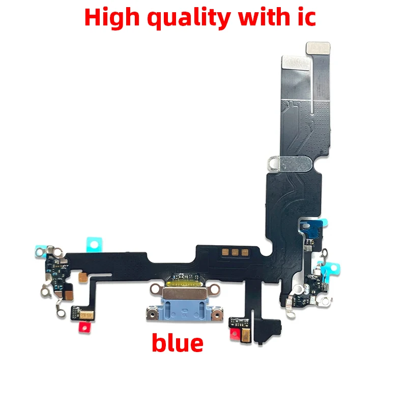 New 1:1 with IC For iphone 14 plus 14plus Charging Port Flex Microphone Mini USB Charger Dock Connector Repair Replacement