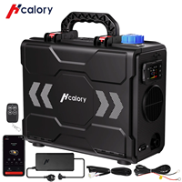 Hcalory TB2S Car Parking Heater 6L Fuel Tank 24V Heater 8KW Rapid Heating Fan 12V Diesel Heater with AC Adapter for Motorhome