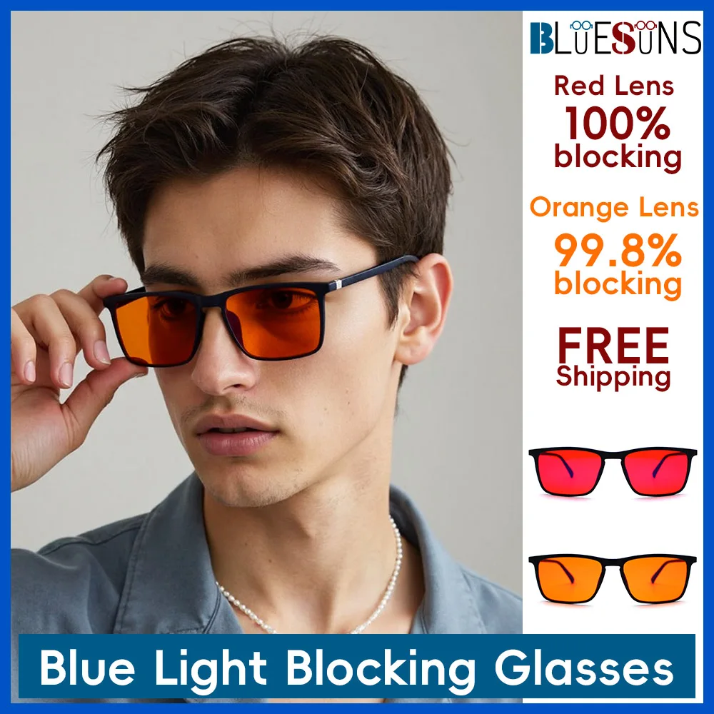 

Lightweight anti blue light glasses, fashionable computer glasses, anti fatigue protection, eye health protection glasses