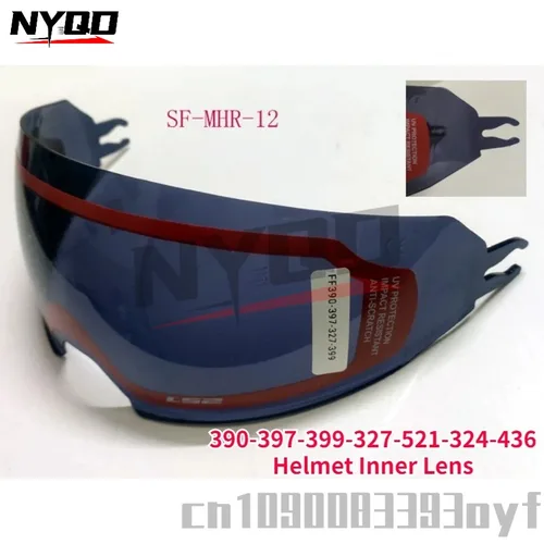 Casco de motocicleta LS2 FF390-397-399-327 lente interior OF599-601 gafas de sol integradas visera MX701 MX436 accesorios para casco