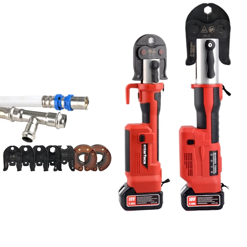 

Портативные перезаряжаемые электрические гидравлические обжимные клещи для труб из нержавеющей стали, машина для обжима кольца газовых и водопроводных труб