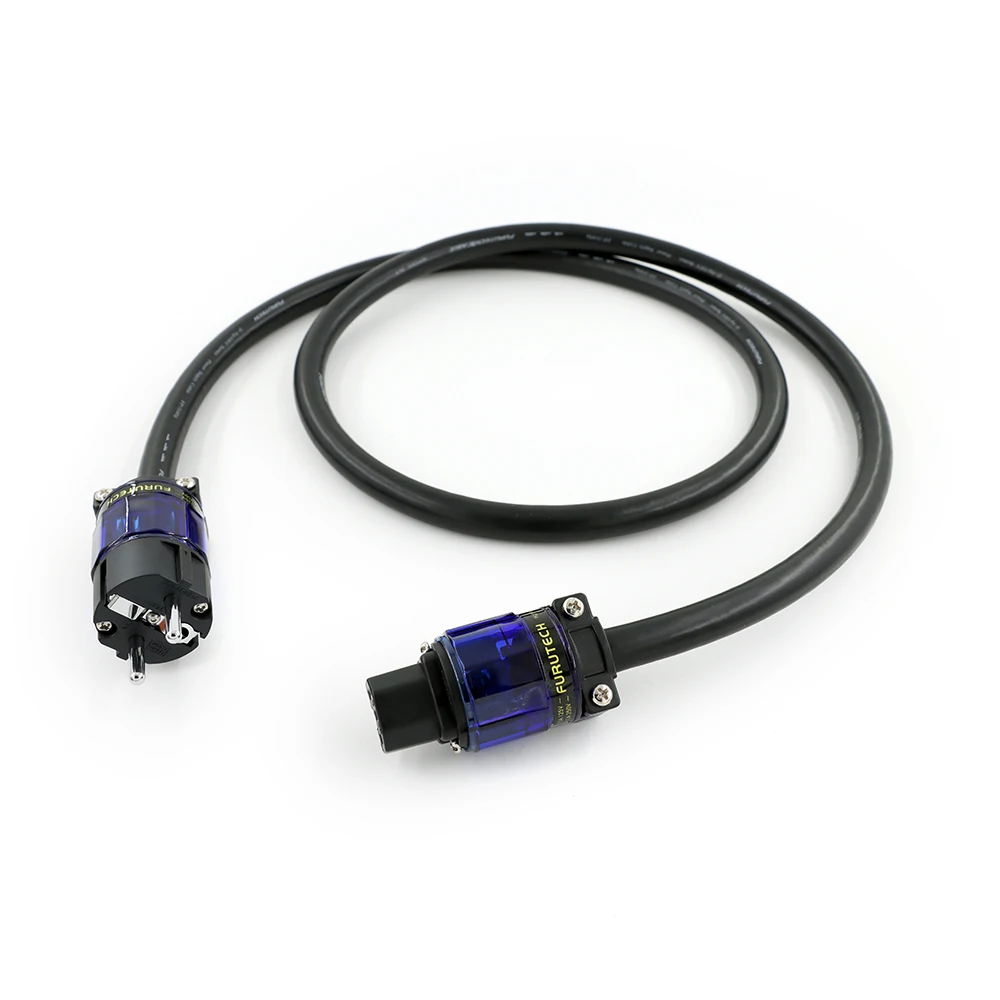 

Silver-Plated OFC Schuko Power Cord FP-314Ag with Rhodium Brass FI-11-N1 Plug (EU/US Dual-Compatible)​