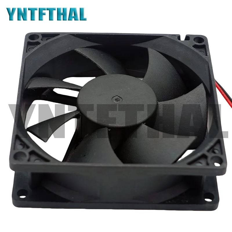 Duas linhas Ventilador, Novo, F128025SH, DC12V, 0.19A, 80x80x25mm