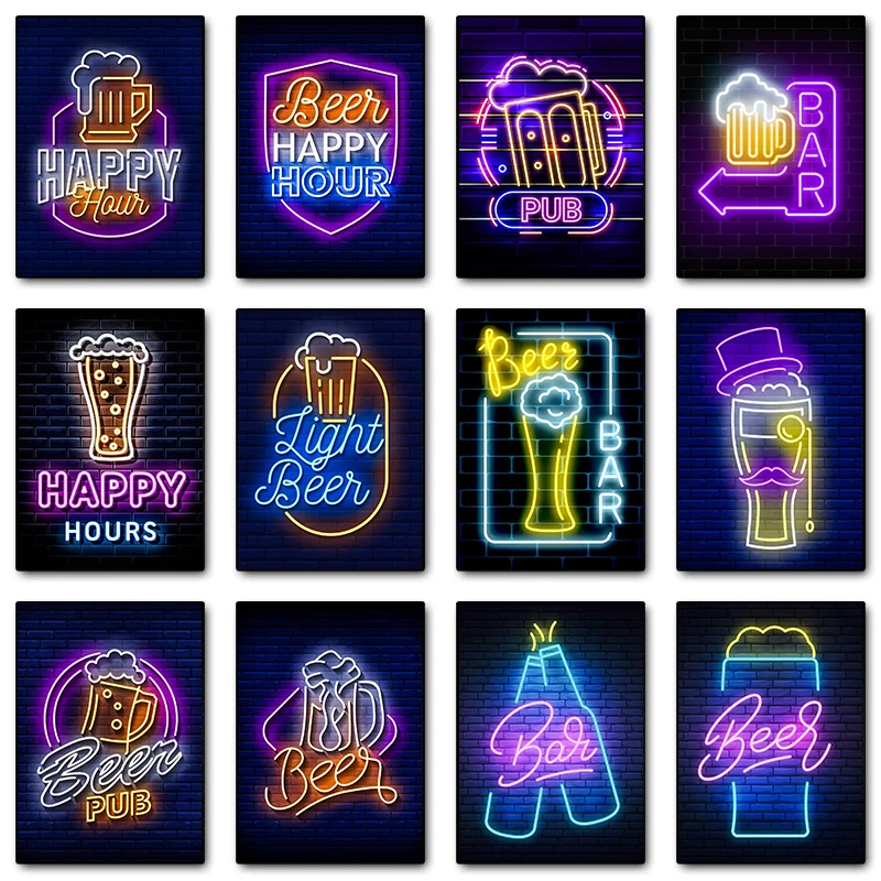 Neon Effect Beer Ba… - image
