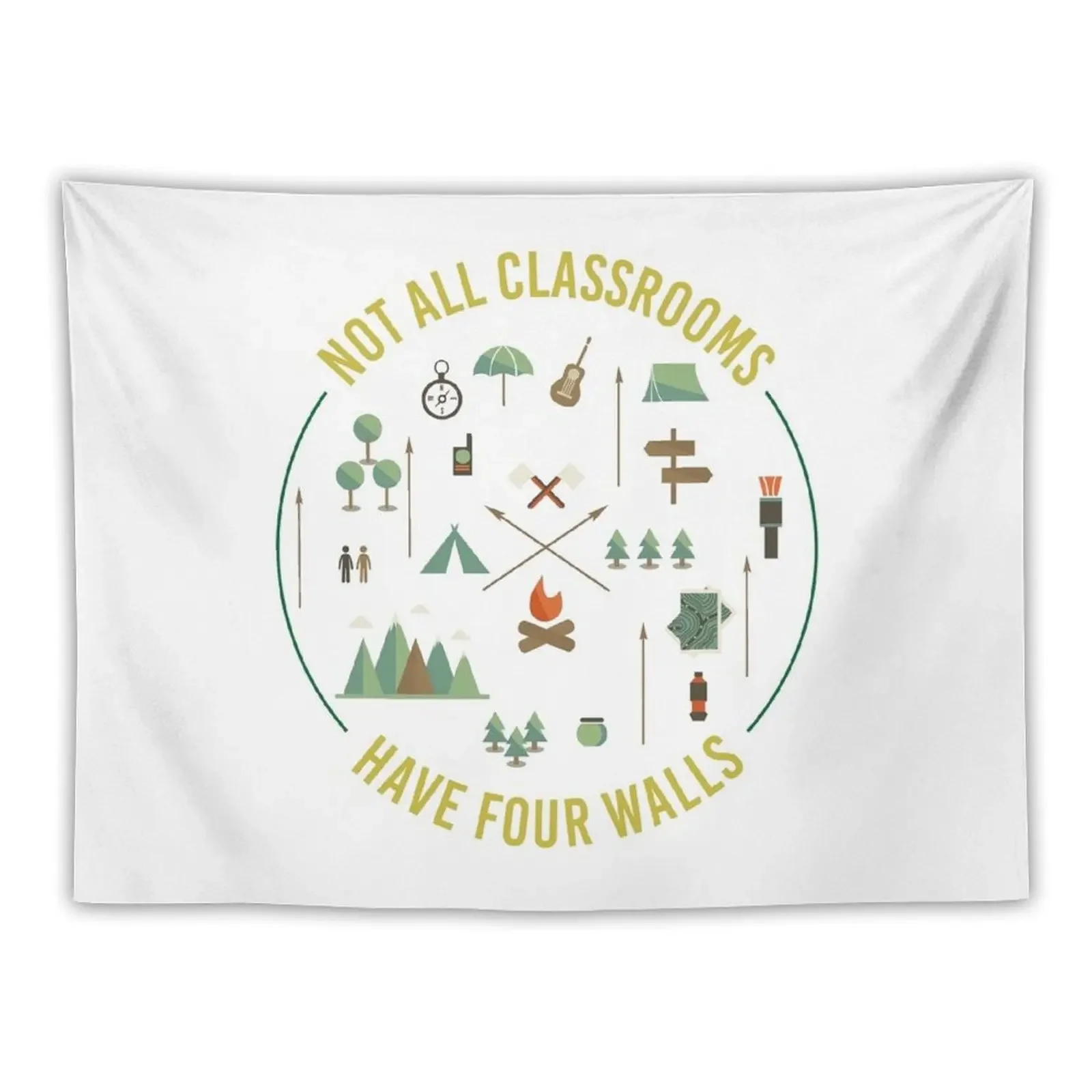 Worldschool Homeschool Not All Classrooms Have Four Walls Tapestry Wall Decorations Mushroom Tapestry