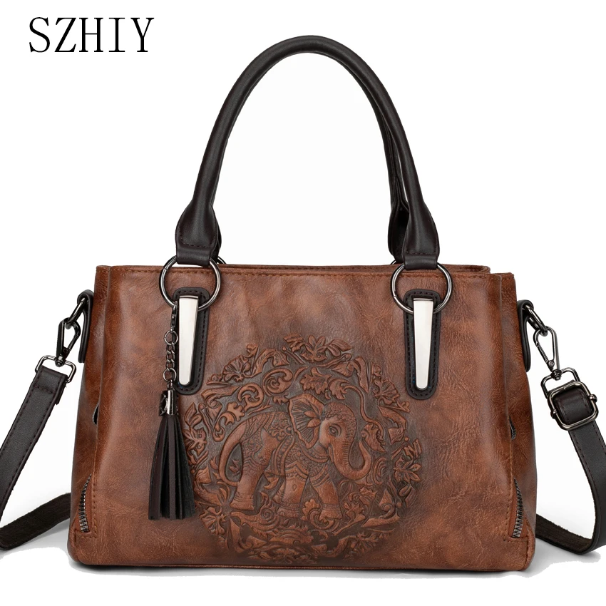 

Luxury Designer Handbag Women Shoulder Bag Retro Tassel Diagonal Cross Bag 3D Embossed Medium-sized Office New Commuting Pocket