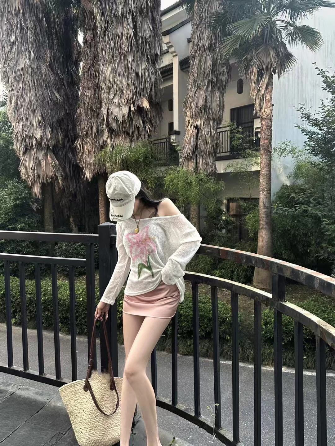 

Pink Pure Desire First Love Peach Flavor Soda Summer Diary Commute Sle Me Printed Casual Low Waist A-Line Skirt Set