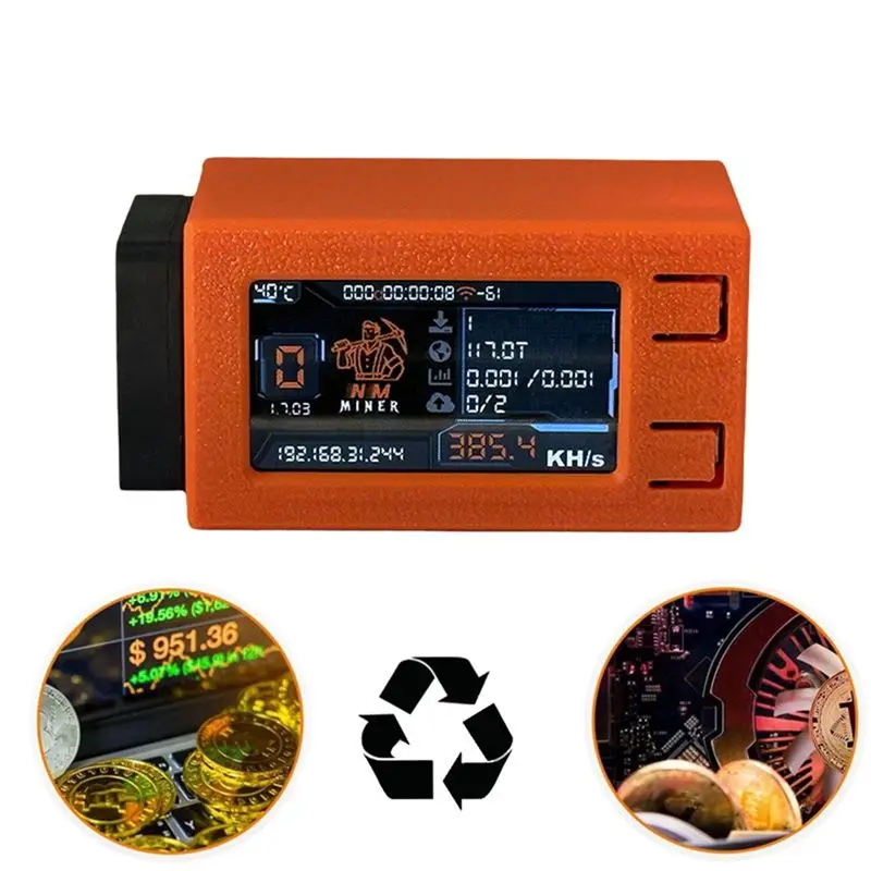 AC57-Nerdminer V2 Pro Max z chłodzącym wentylatorem 390KH/S, koparka solo do loterii, koparka BTC, Nerd Miner, koparka Bitcoin, koparka kryptowalut, Nmminer — zdjęcie produktu 4