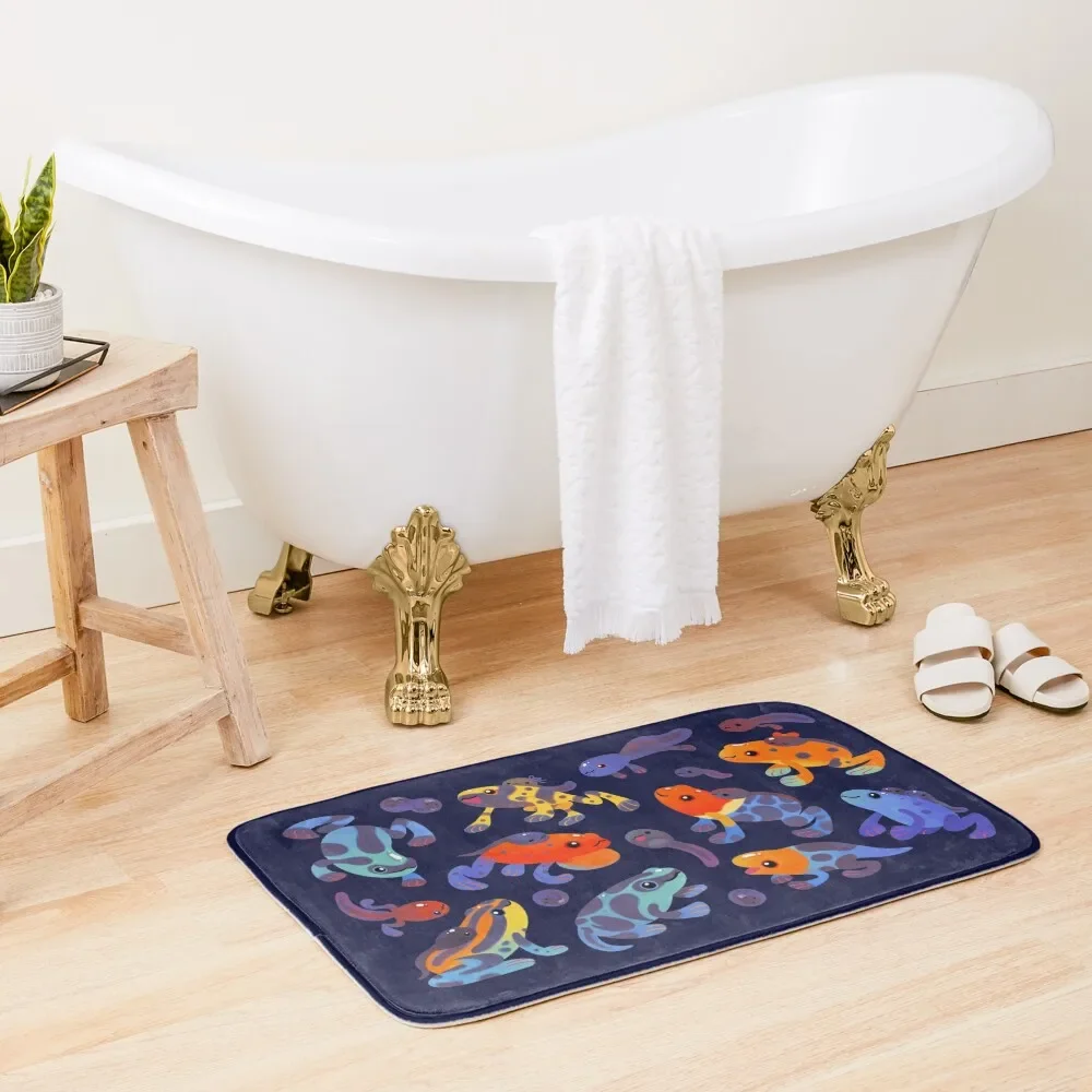 

Poison dart frogs - dark Bath Mat Sets Of Bathroom Accessories Bathtub Carpet Carpet Anti Slip Bath Accessories Mat