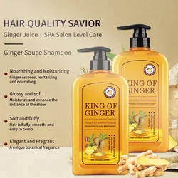 Soft Fluffy e Glamorous Ginger Shampoo, Remoção da Caspa, Alívio da coceira, Hidratante, 500ml