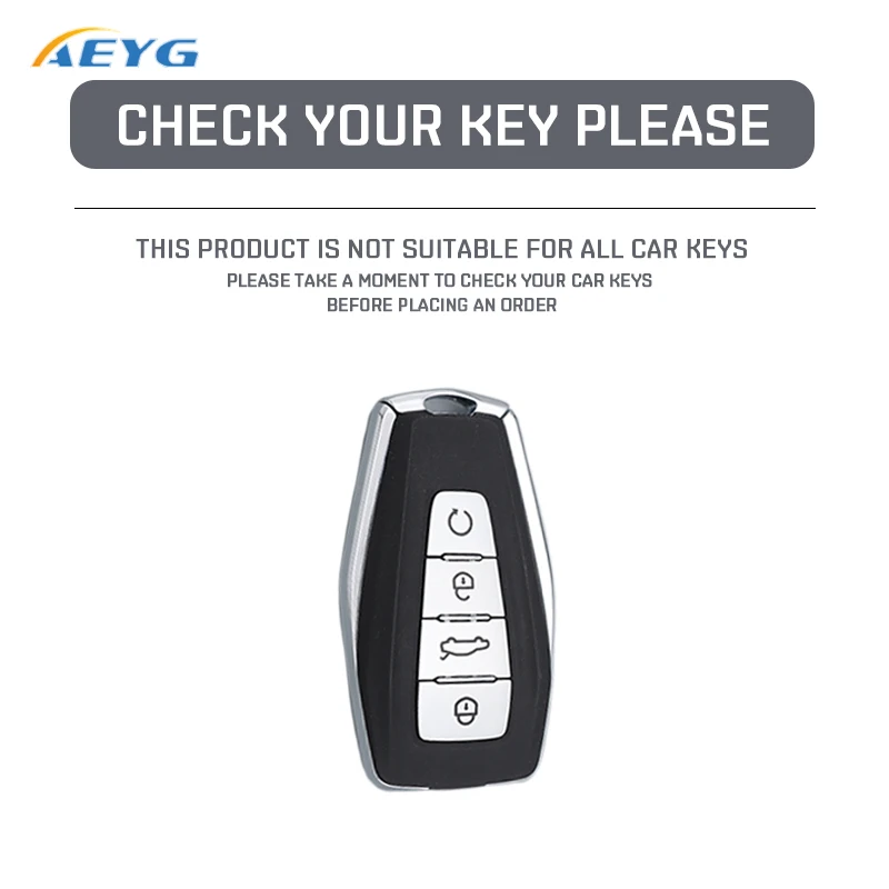 ABS Carbon Fiber Car Key Case Cover For Geely Emgrand X7 EX7 Coolray 2019 2020 Atlas Boyue NL3 GT GC9 Borui