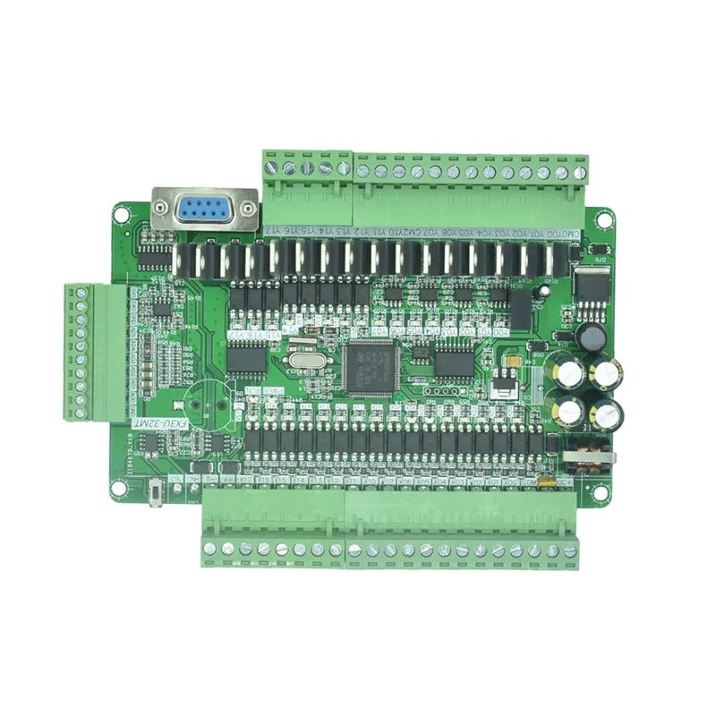 FX3U-32MT FX3U-30MR PLC industrial control board 6AD 2DA Relay output with RTC RS485 CAN communication Compatible with FX1N FX2N