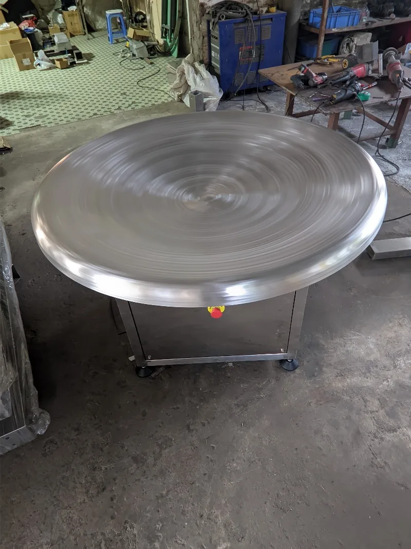 Rotary packing table Round rotating collection table