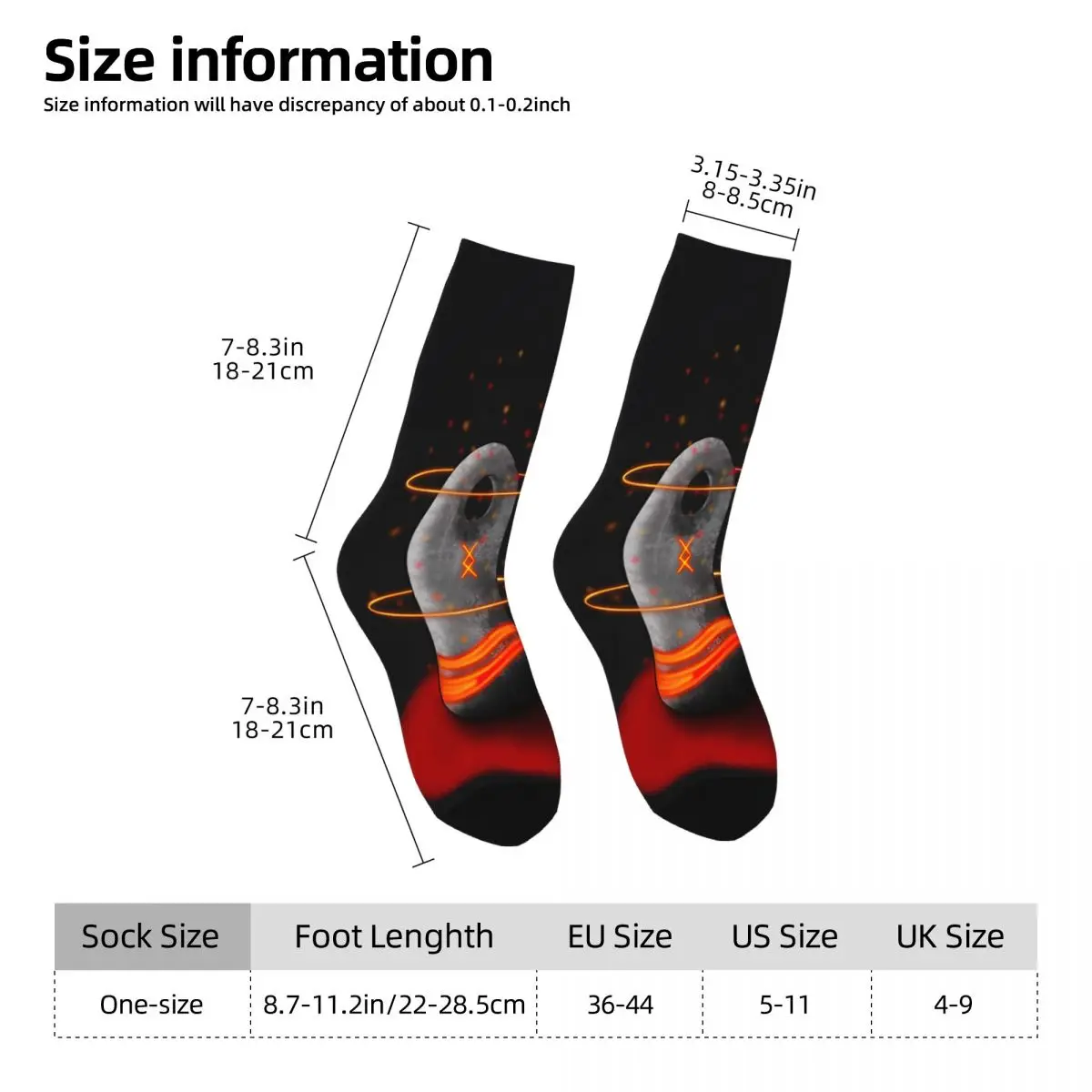 Deathsquito Stone Socks Printed Men's Stockings Polyester