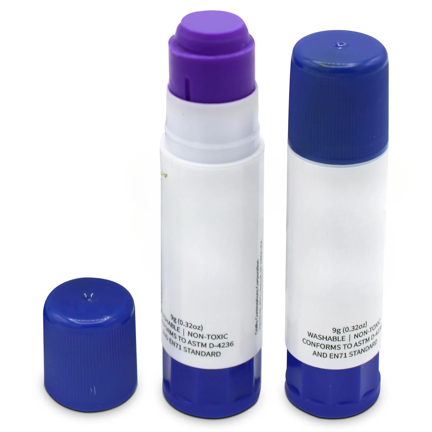 Blue Glue Stick 60 Pack - Disappearing Purple Glue (9g per Stick)