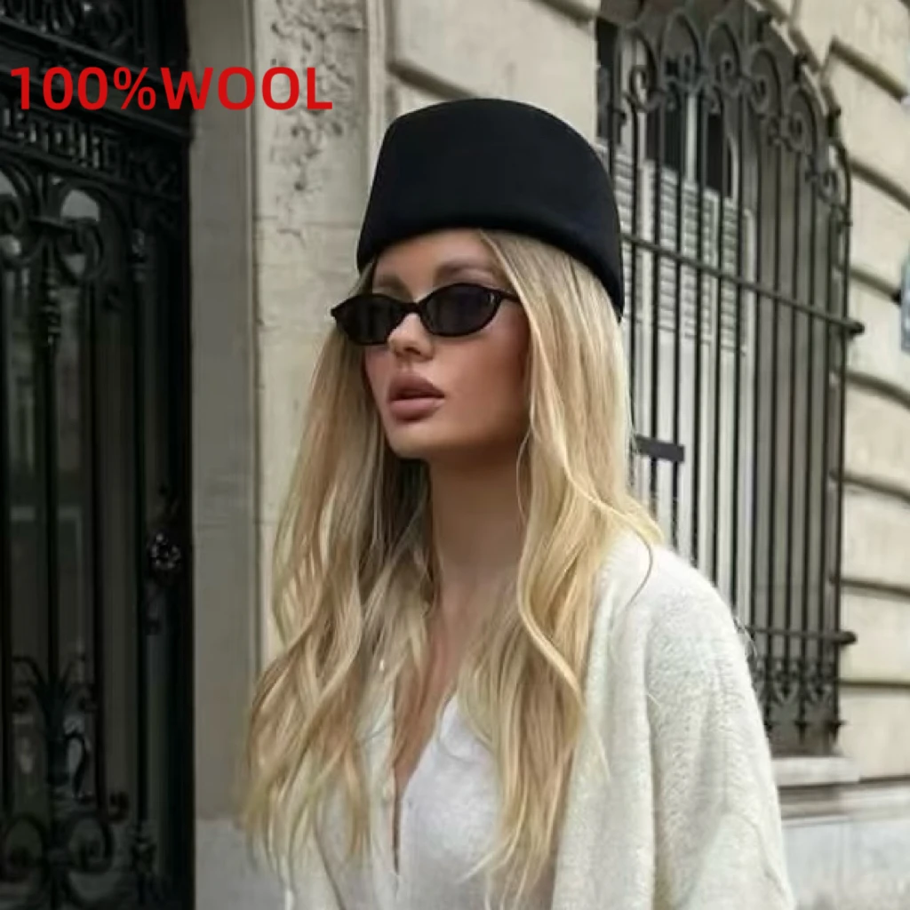 

Новая шляпа-федора в британском стиле из 100% шерсти, шляпа-пилбокс, женские панамы, модные шляпы для женщин и мужчин, джентльменские шляпы для свадеб и вечеринок