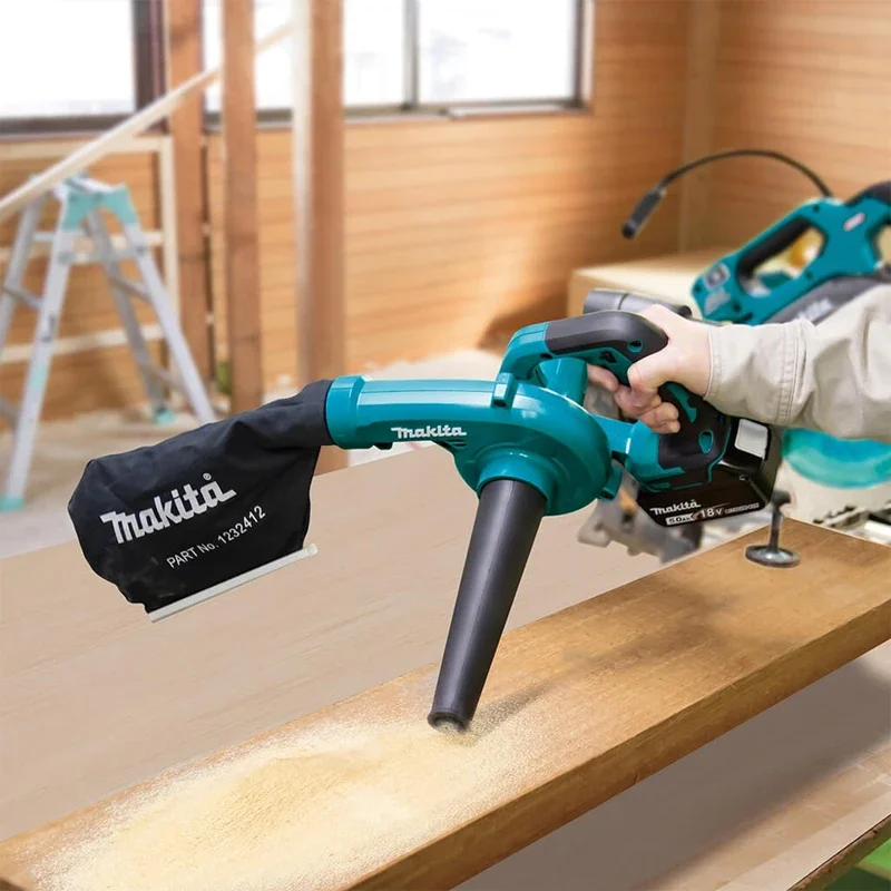 Imagem -05 - Makita-soprador de Folhas Portátil sem Fio Soprador de ar Lxt Sopro de pó Limpeza Carpintaria Ferramentas Elétricas de Jardim Dub186 18v
