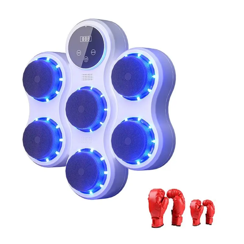 Bluetooth Music Boxing Machine Muay Thai Training Sandbag Sports Fitness Reaction Practice Boxing Training Equipment Multi-Purpo