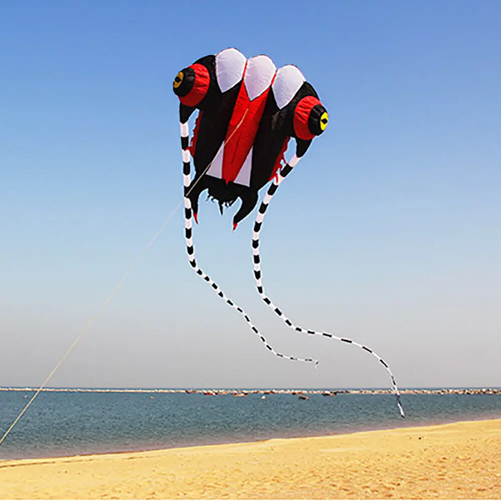 Outdoor fun Sports Single Line 2sqm Ripstop Nylon Power Software  Inflatable Trilobites Kite / Animal  Kites Factory Outlet