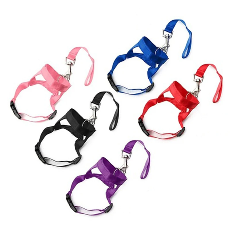 Adjustable Strap for Small Big Dogs Soft Nylon Dog Muzzle Anti-biting Breathable Stop Barking Mouth Cover Dog Supplies