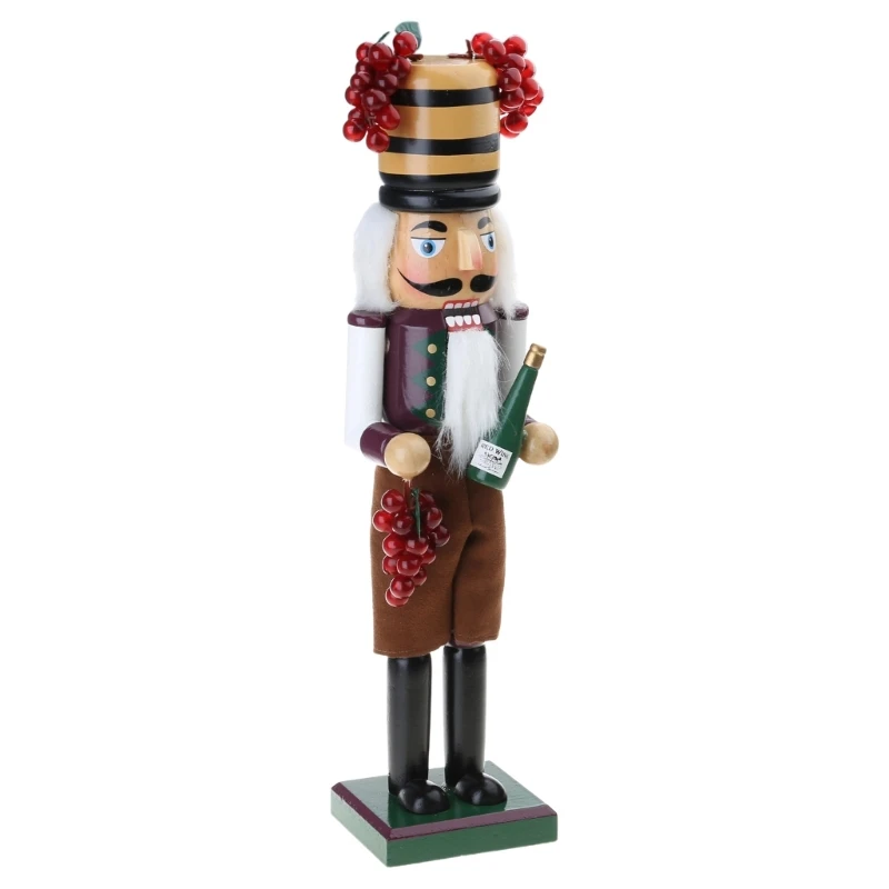 Fun Nutcrackers Wine Theme Man Grape Wine Collectibles Holiday Decors Christmas Gift