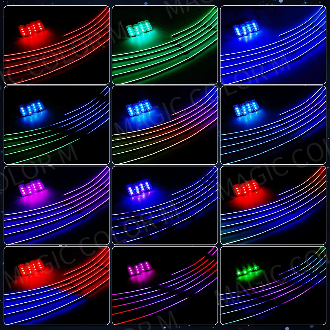 Vgetting lampu Sekitar mobil 1 - Car Footwell Light Rgb Bluetooth ulasan dan harga