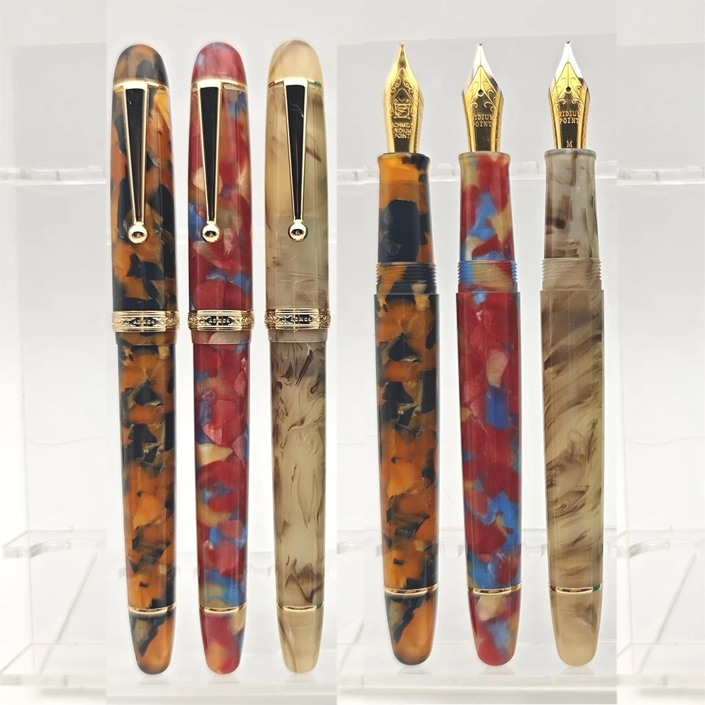 ADMOK 766 vacuum pressure filling Fountain Pen NO.6 BOCK Schmidt Nib Vintage Design Classic Gift for Business Writing Gift Pen