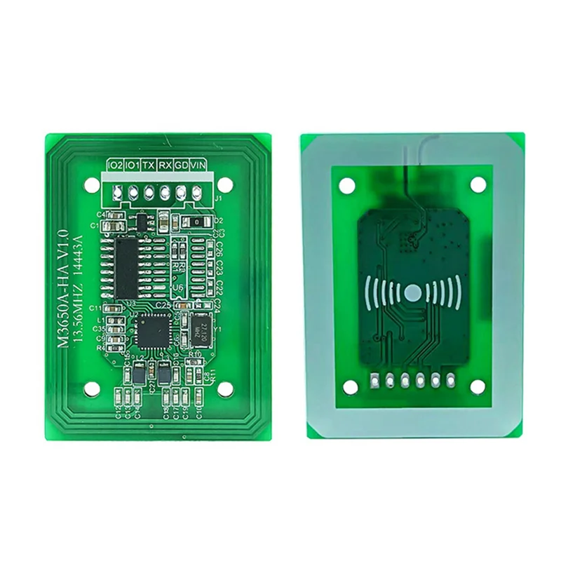 

ABZW M3650A-HA RFID-считыватель, писатель, 13,56 МГц, устройство считывания IC-карт UART TTL 3,3-5 В, устройство считывания RFID-меток F08 S50 S70, модуль считывания карт