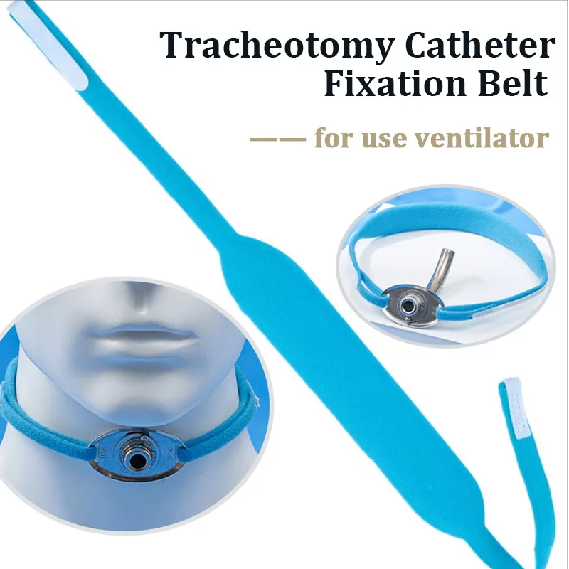 Tracheal katheter Ultra weiche Fixierung Tracheotomie tubus riemen Weiche Schwamm hals stütze Tracheotomie Feste Gürtel halterung