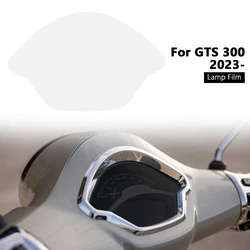 Película de lámpara de faro para motocicleta, pegatina de luz trasera de instrumento, color negro profundo para Vespa GTS300 GTS 300 gts300 2023 2024