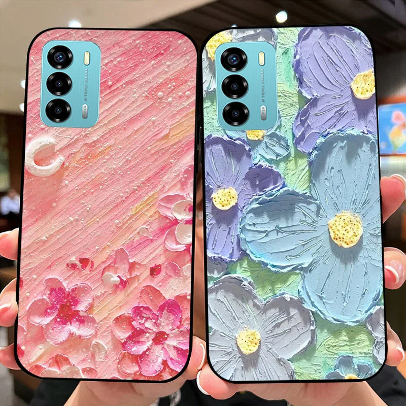 For ZTE Blade V40 Vita Cases V40Vita 8045 Cute Cartoon Soft Silicon TPU Phone Cover For ZTE Blade A72 Shell A 72 Bumper Fundas