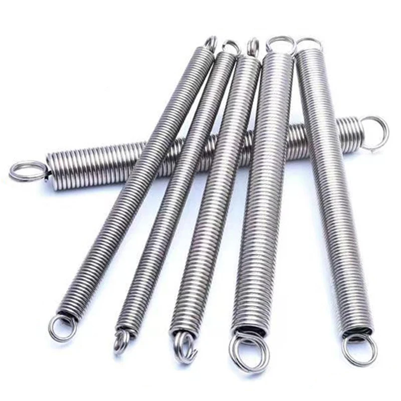 10PCS Silver Stainless Steel Pressure Spring  Compressed Spring Stainless Steel Compression Spring Wire Diameter