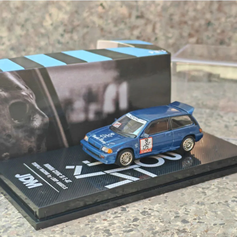 

Литой под давлением масштаб 1:64 Honda Cixic Si E-AT, имитация сплава, модель автомобиля, статическая коллекция, украшенные праздничные подарки, игрушки, сувенирный подарок