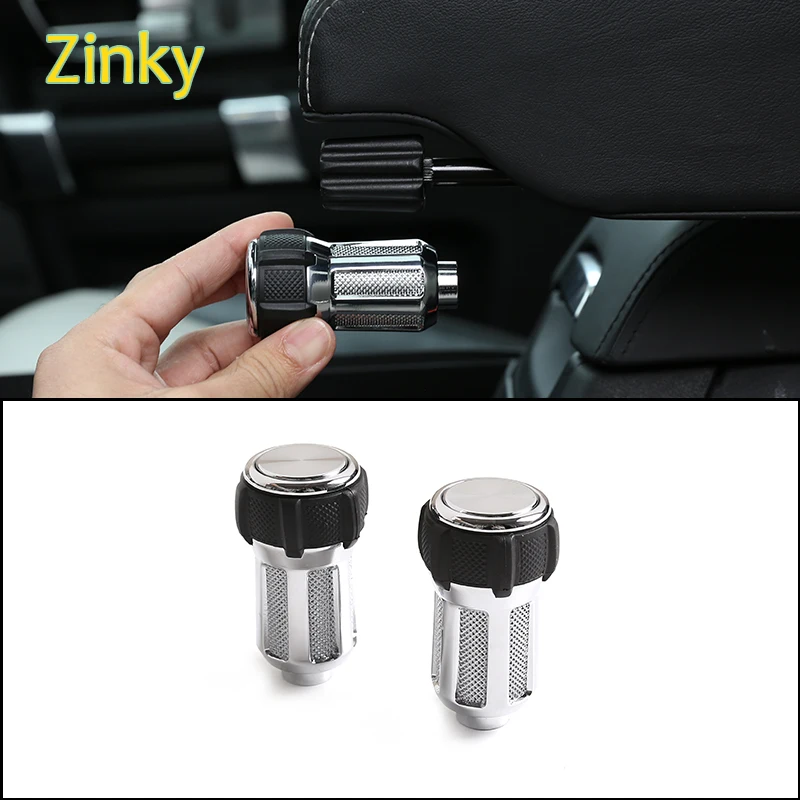 

2x Car Internal Armrest Box Adjustment Knobs Replacement Fit for Land Rover Discovery 2/3/4 Range Rover Sport L320 Freelander 2