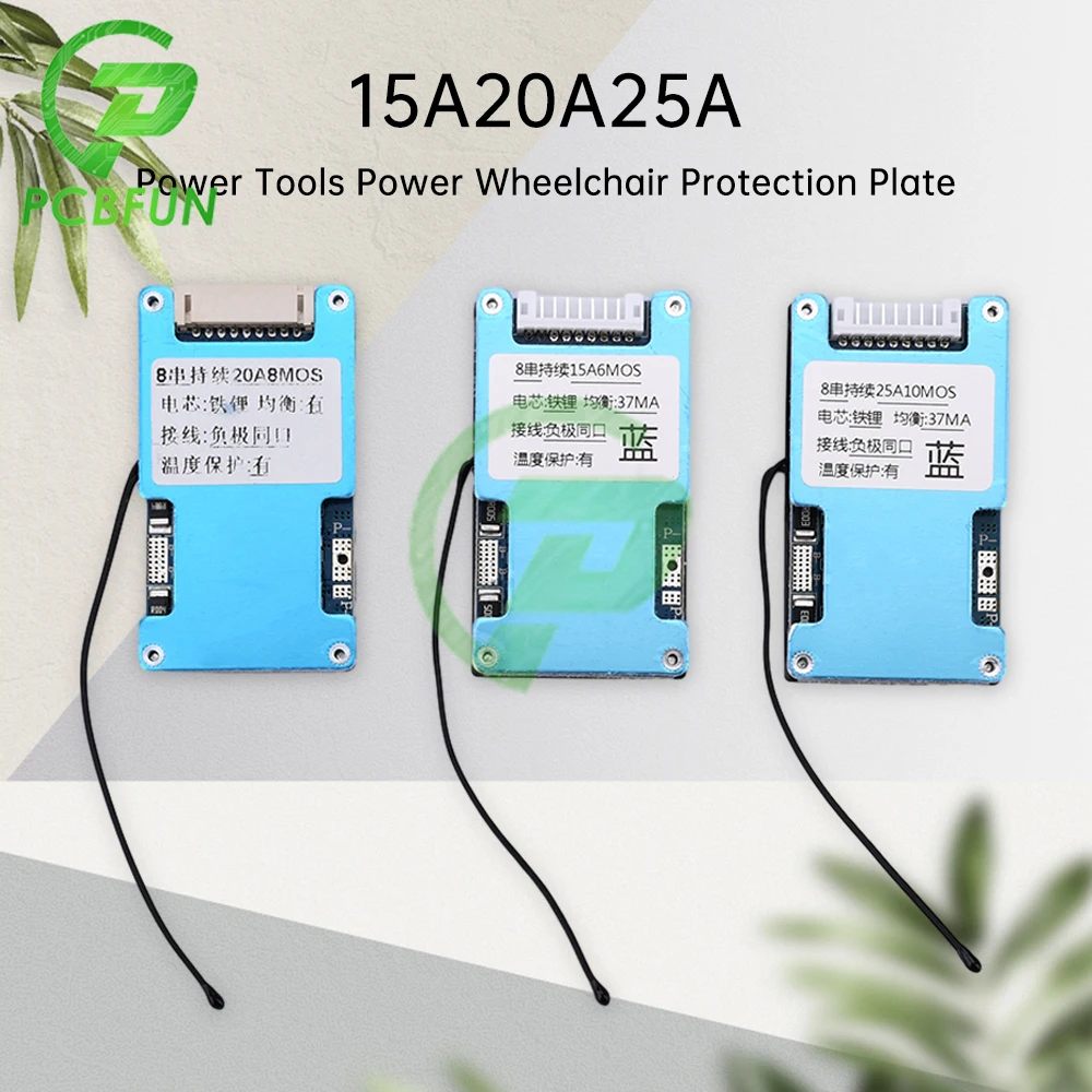 

8S Lithium Iron Phosphate Battery Protection Board 24V Li-ion Lmo Battery Protection Circuit Board With temperature protection