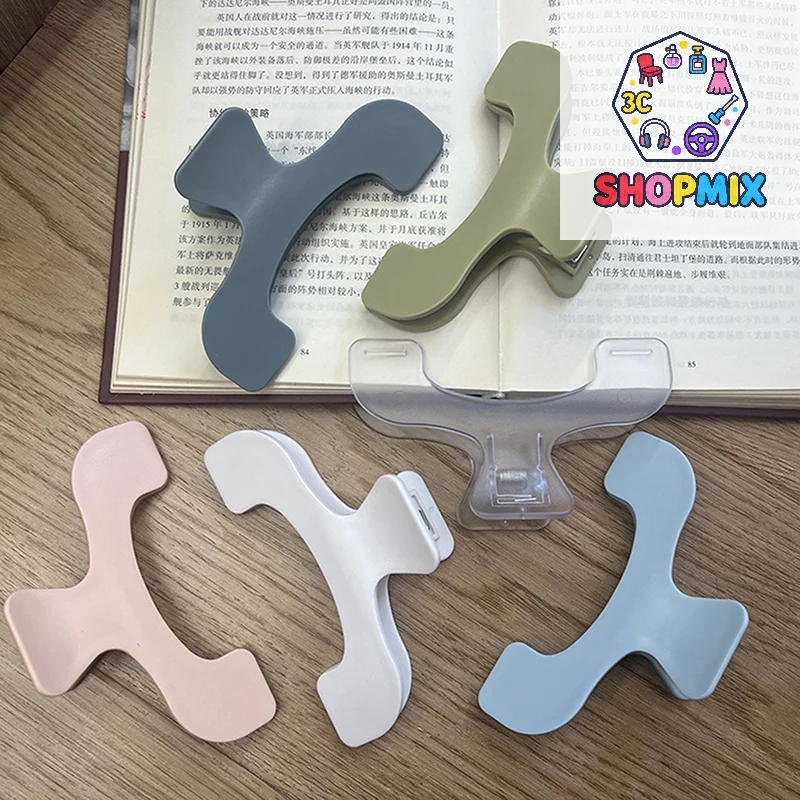 Simple Fixed Book Clips Frosted Transparent Page Holder For Reading Tool Memo Clip Kawaii Desk Accessories Practical Note Holder