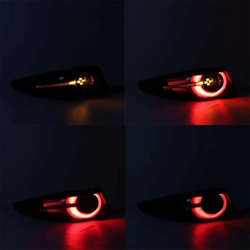 For Mazda 3 Sedan 2019 2020 2021 Auto Left Right ​LED Rear Tail Light Warning Brake Stop Light Turn Signal Lamp Car Accessories