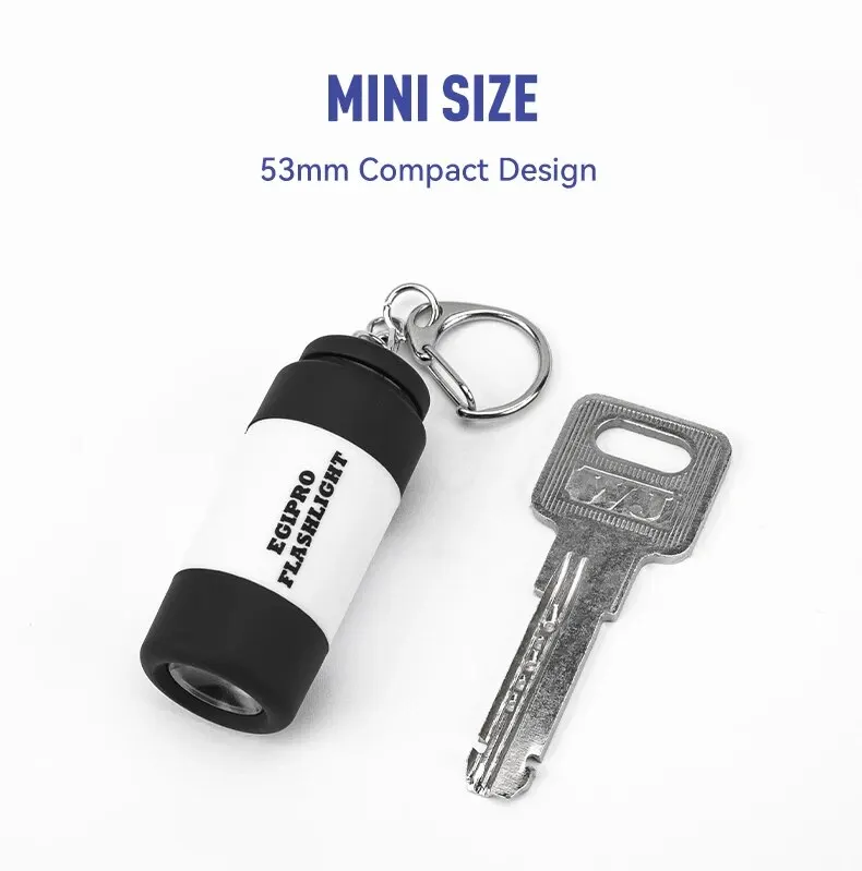 Kingdom Taschenlampen-Angelgerät, 5,3 cm x 2 cm, USB-Schnittstelle, Mini, leicht zu tragen, wiederaufladbare Kunststoff-Angel-Taschenlampen-Werkzeuge – Detail 6