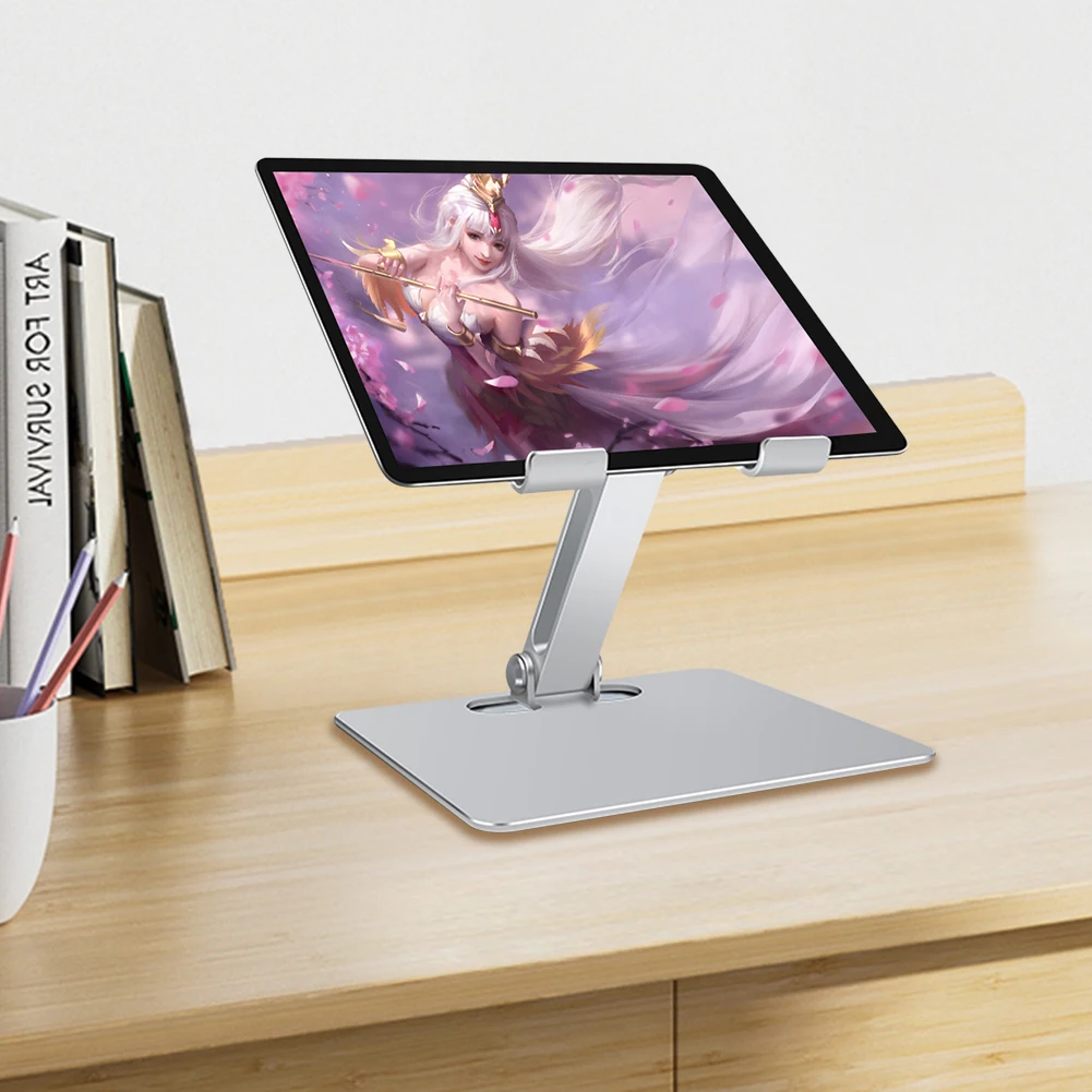 حامل تابلت بزاوية قابلة للتعديل، حامل شاشة قابل للطي، حامل شاشة محمول لجهاز iPad Pro 12.9/iPad Air/iPad/iPad Mini