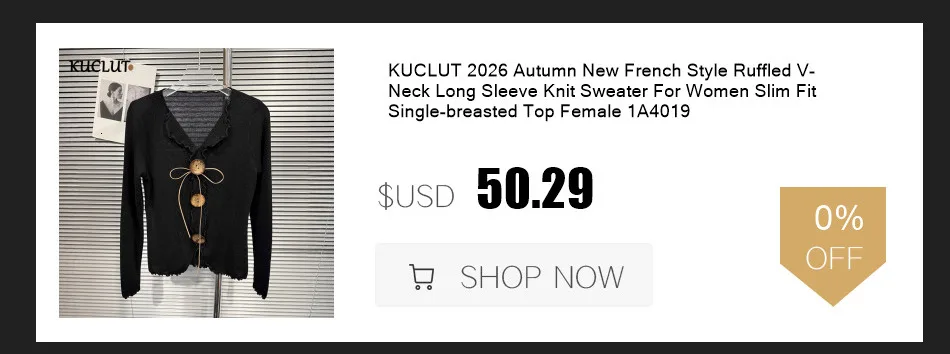 KUCLUT 2026 Winter New Fashion Knitted Patchwork Sleeve Short Cotton Jacket For Women Stand Collar Loose Short Coat 1A4295
