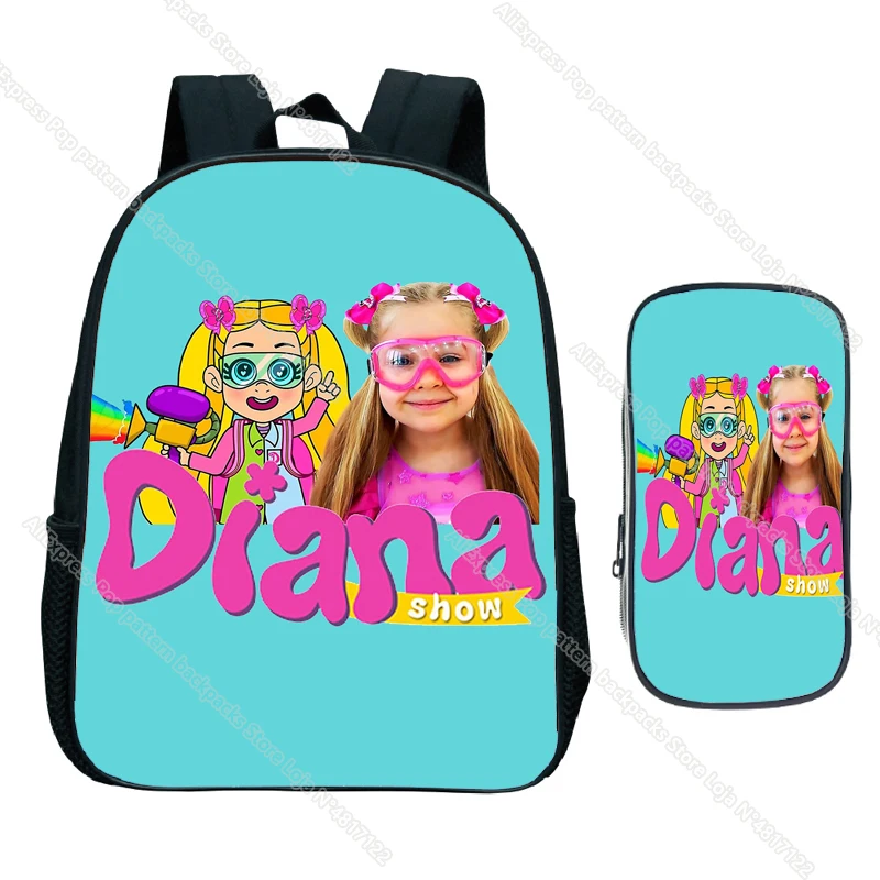 Diana And Roma Show Kids Backpack Boys Girls Kindergarten Bag Children School Bags Toddler School Cartoon Bookbag