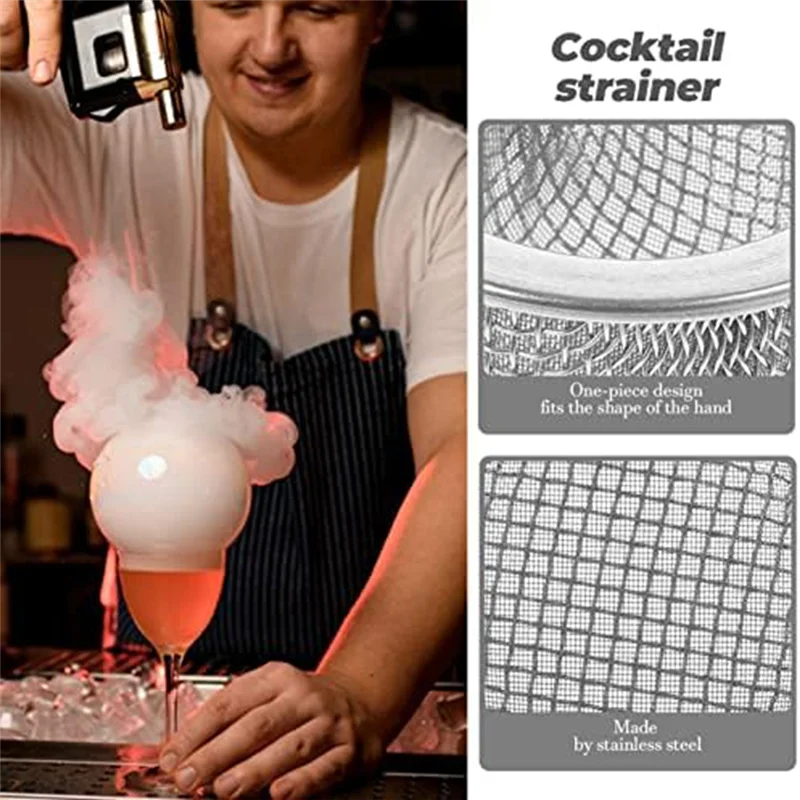 PZHI-10Pcs Double Screen Filter Cocktail Smoker Screen Mini Mesh Bowl Screen Filter For Bourbon Whiskey Smoker Durable Easy To U