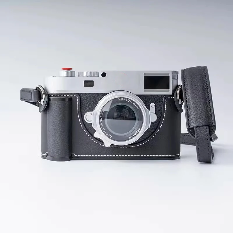 handwork Photo Camera Genuine leather cowhide Bag Body BOX Case For leica Q3 Q-3 43 M11 P MEV1 hand grip Protective sleeve base
